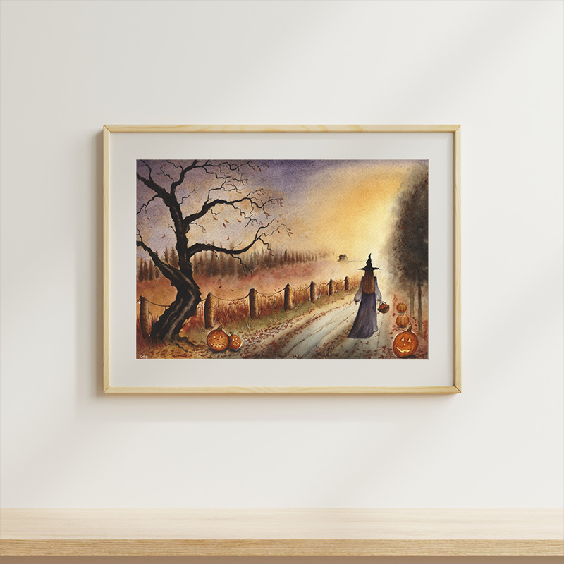 Strega di Halloween immagine